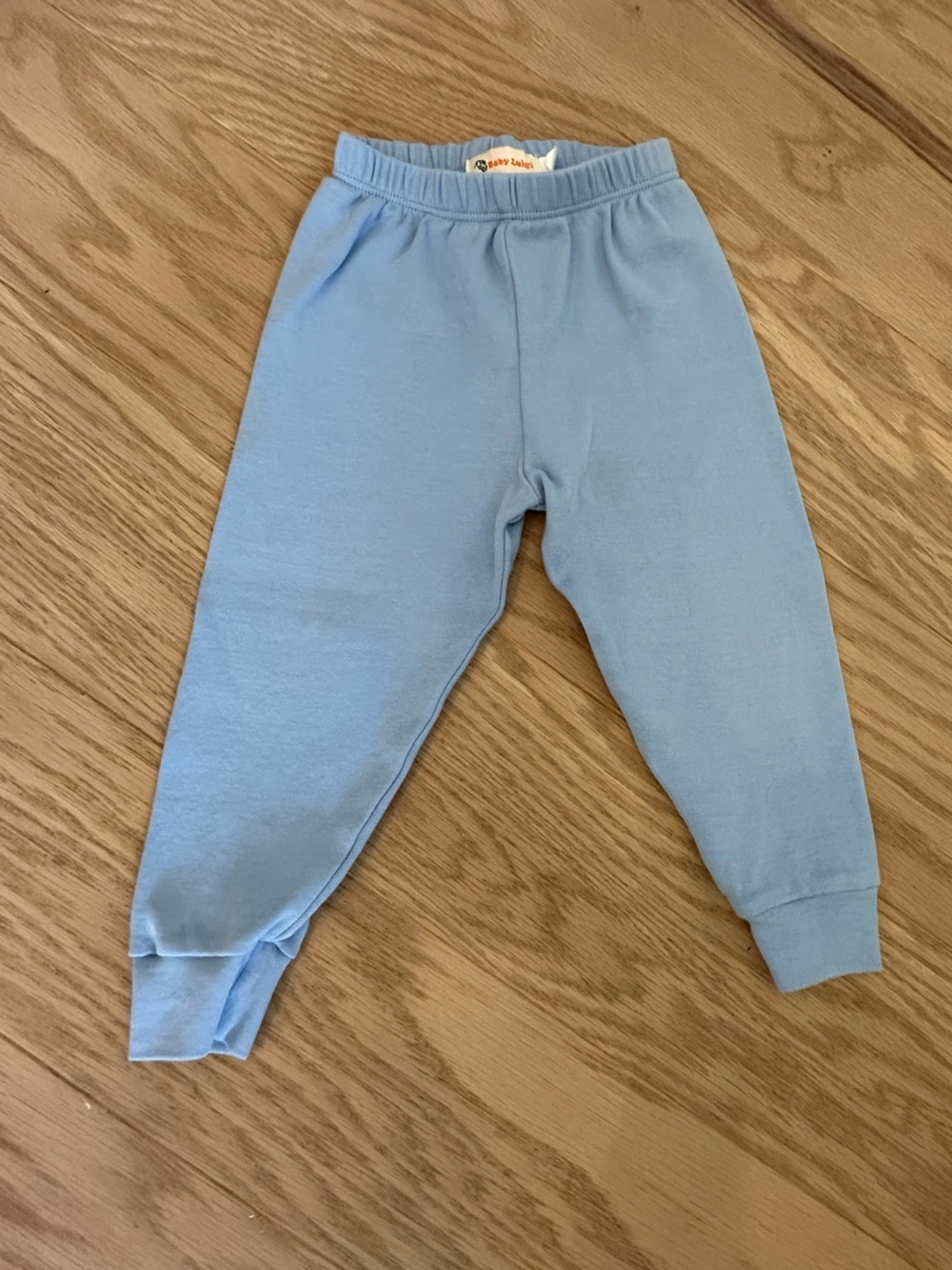 Baby Luigi Light Blue Cotton Leggings 12m Size